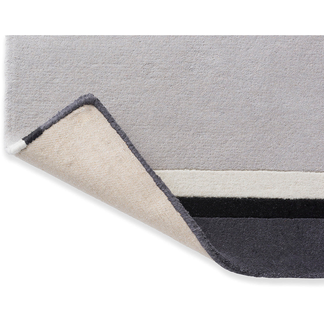 Laura Ashley Eaton Charcoal 081004 Designer Wool Viscose Rug - Rugs Of Beauty - 6