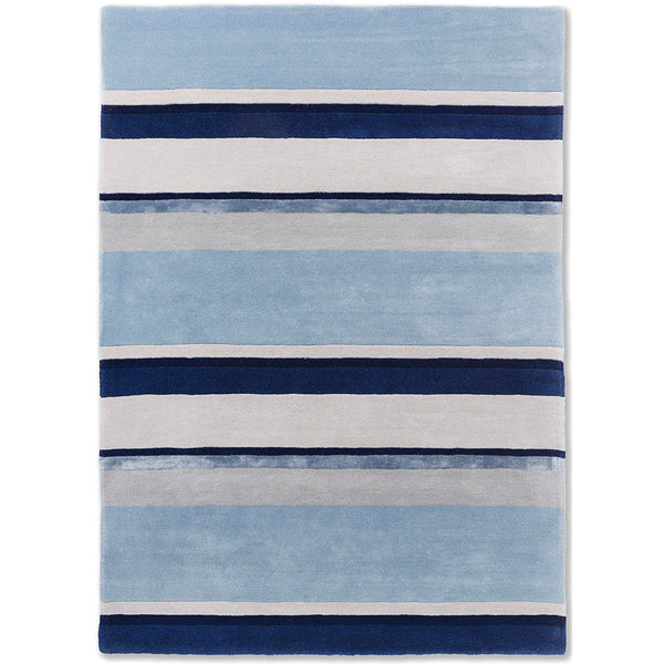 Laura Ashley Eaton Dark Seaspray 081008 Designer Wool Viscose Rug - Rugs Of Beauty - 1