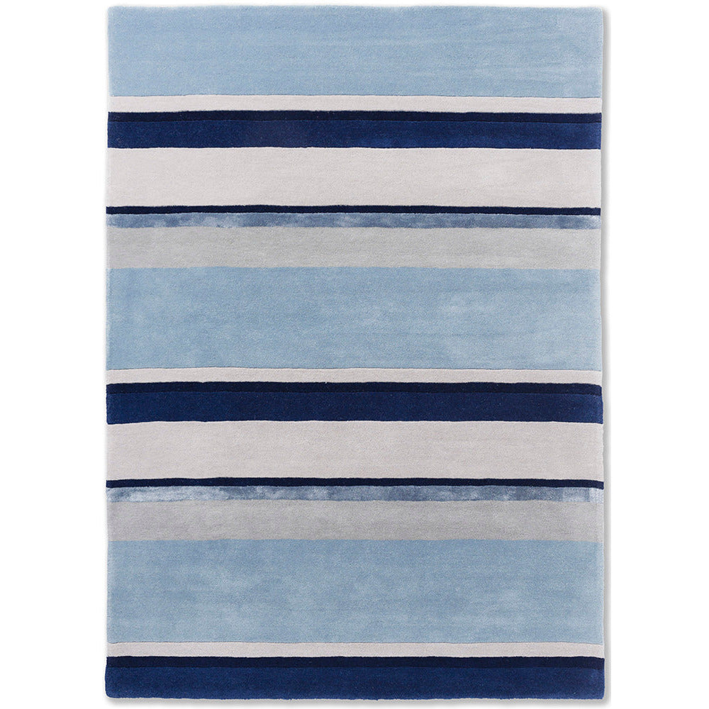 Laura Ashley Eaton Dark Seaspray 081008 Designer Wool Viscose Rug - Rugs Of Beauty - 1