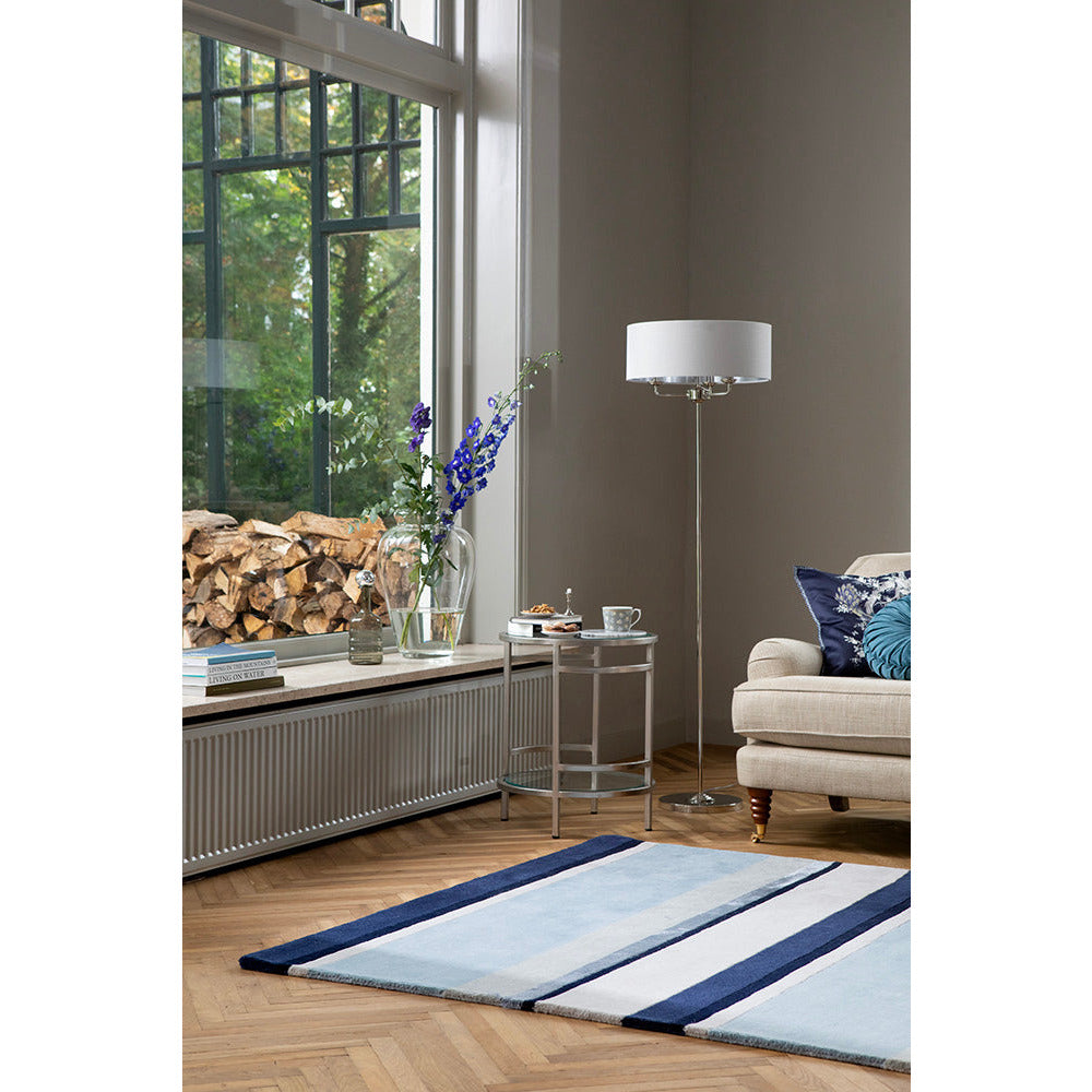 Laura Ashley Eaton Dark Seaspray 081008 Designer Wool Viscose Rug - Rugs Of Beauty - 3