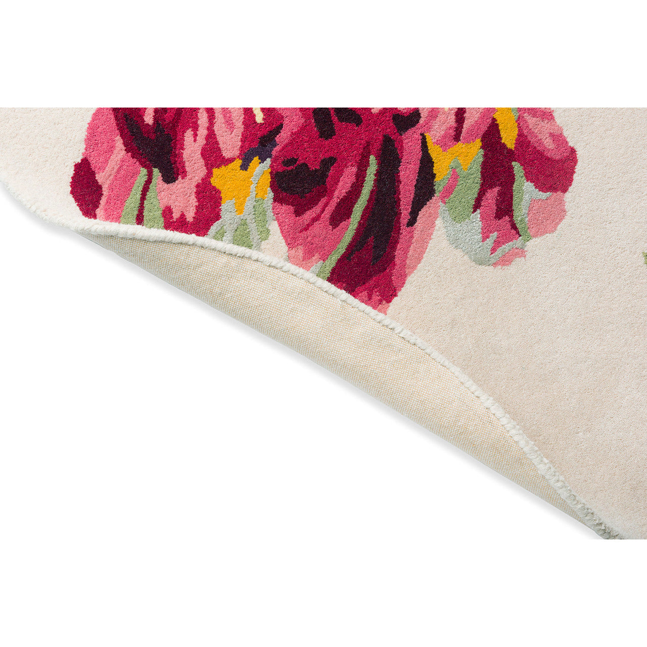 Laura Ashley Gosford Cranberry 081300 Round Designer Wool Viscose Rug - Rugs Of Beauty - 4