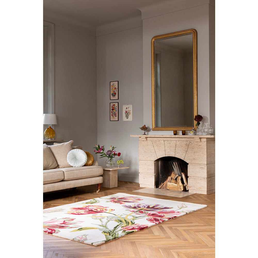 Laura Ashley Gosford Cranberry 081300 Designer Wool Viscose Rug - Rugs Of Beauty - 2