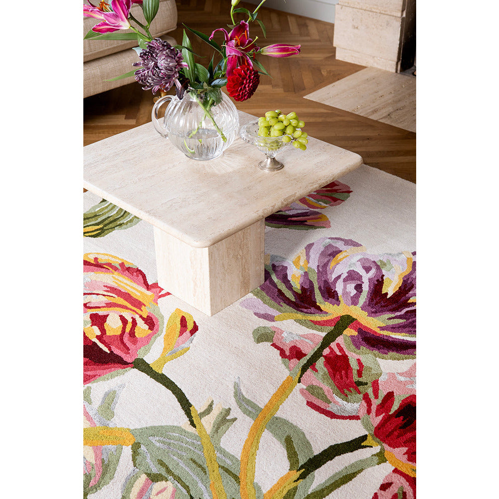 Laura Ashley Gosford Cranberry 081300 Designer Wool Viscose Rug - Rugs Of Beauty - 3