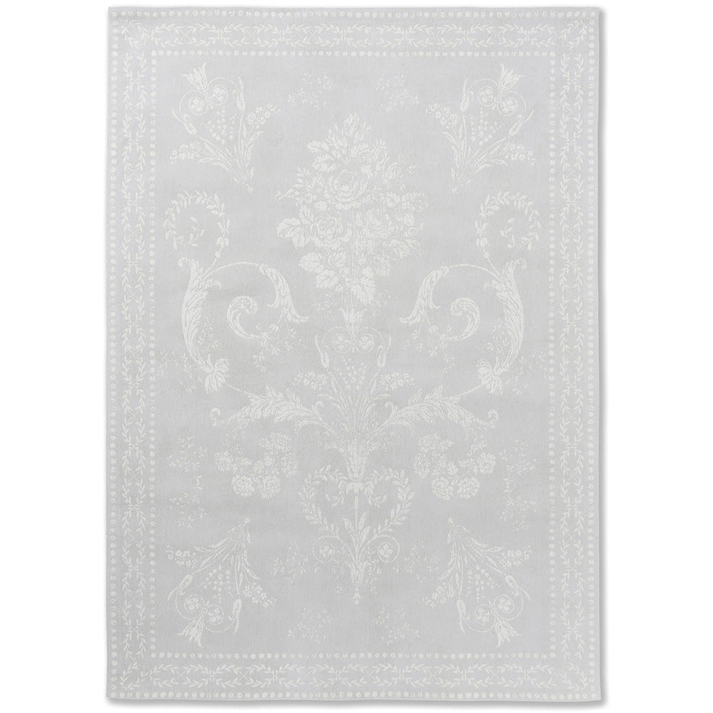 Laura Ashley Josette Dove Grey 081401 Designer Cotton Chenille Rug - Rugs Of Beauty - 1