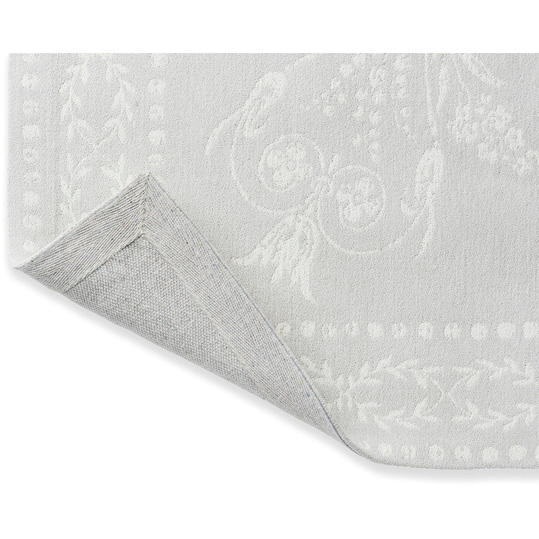 Laura Ashley Josette Dove Grey 081401 Designer Cotton Chenille Rug - Rugs Of Beauty - 6