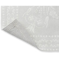 Laura Ashley Josette Dove Grey 081401 Designer Cotton Chenille Rug - Rugs Of Beauty - 6