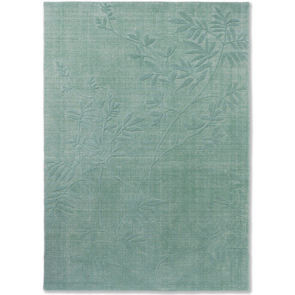 Laura Ashley Mari Mineral Green 081507 Designer Wool Cotton Rug - Rugs Of Beauty - 1