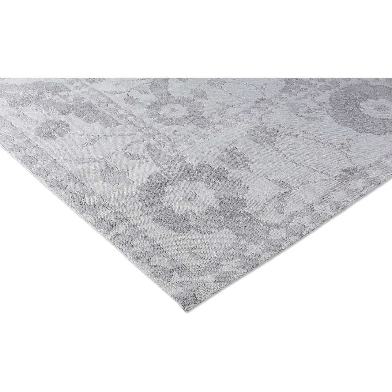 Laura Ashley Newborough Steel 081604 Designer Cotton Chenille Rug - Rugs Of Beauty - 3