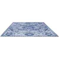 Laura Ashley Newborough Dark Seaspray 081608 Designer Cotton Chenille Rug - Rugs Of Beauty - 4