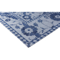 Laura Ashley Newborough Dark Seaspray 081608 Designer Cotton Chenille Rug - Rugs Of Beauty - 5
