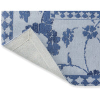 Laura Ashley Newborough Dark Seaspray 081608 Designer Cotton Chenille Rug - Rugs Of Beauty - 6