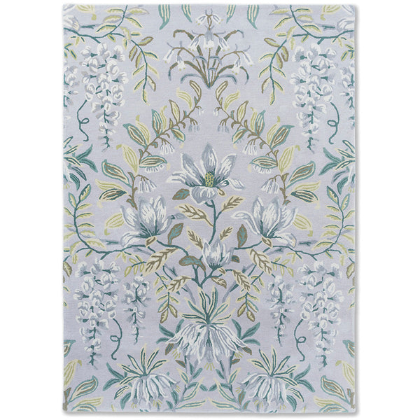 Laura Ashley Parterre Sage 081707 Designer Wool Viscose Rug - Rugs Of Beauty - 1