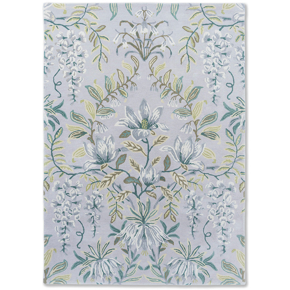 Laura Ashley Parterre Sage 081707 Designer Wool Viscose Rug - Rugs Of Beauty - 1