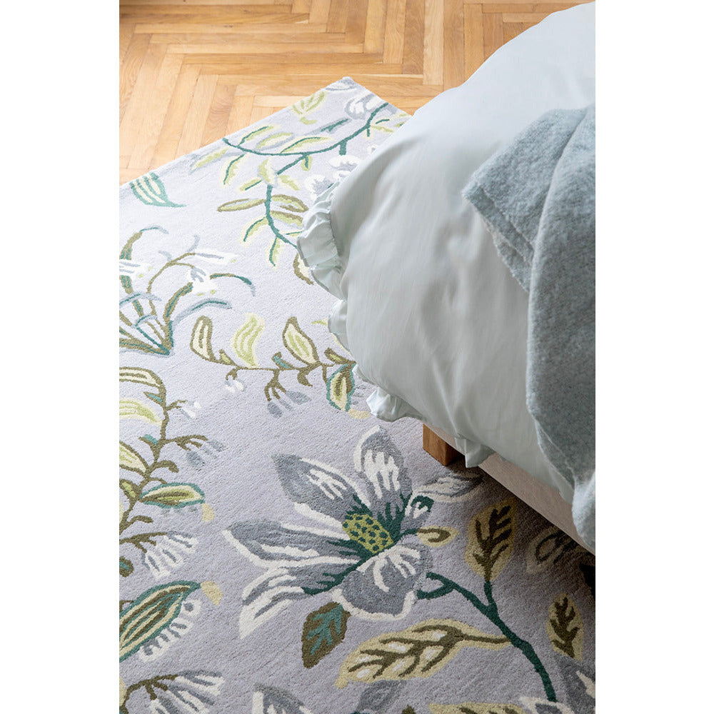 Laura Ashley Parterre Sage 081707 Designer Wool Viscose Rug - Rugs Of Beauty - 3