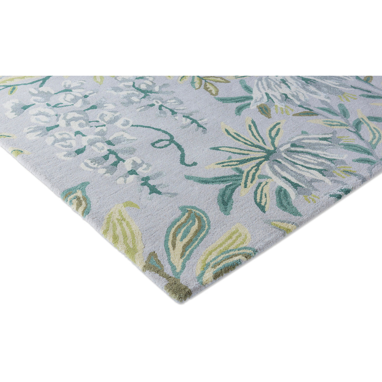 Laura Ashley Parterre Sage 081707 Designer Wool Viscose Rug - Rugs Of Beauty - 5