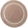 Laura Ashley Redbrook Hazelnut 081801 Round Designer Wool Viscose Rug - Rugs Of Beauty - 1