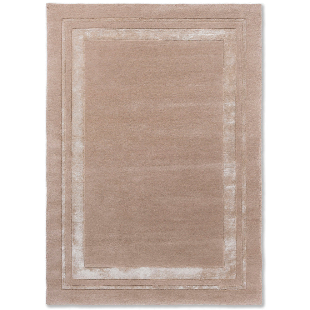 Laura Ashley Redbrook Hazelnut 081801 Designer Wool Viscose Rug - Rugs Of Beauty - 1