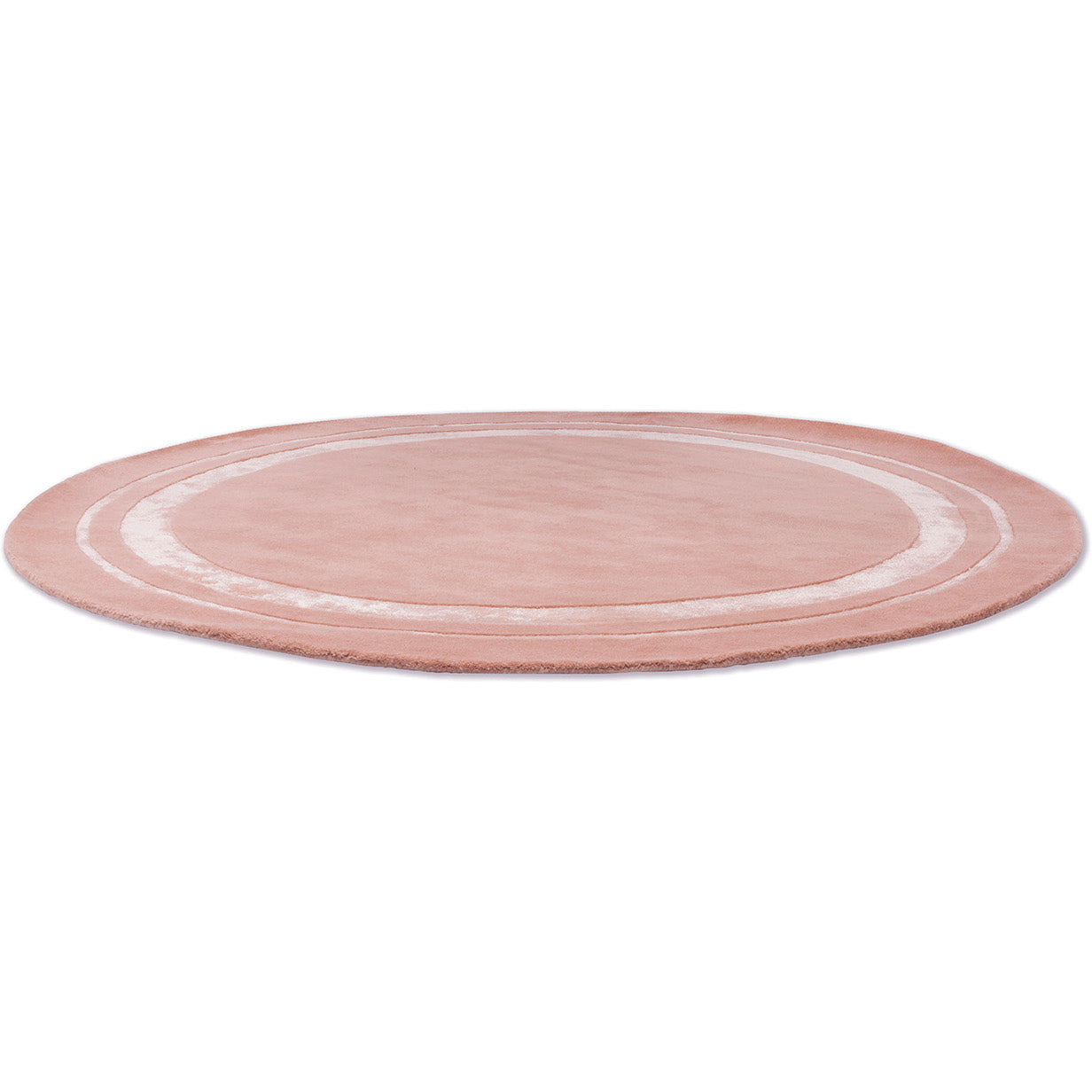 Laura Ashley Redbrook Blush 081802 Round Designer Wool Viscose Rug - Rugs Of Beauty - 2