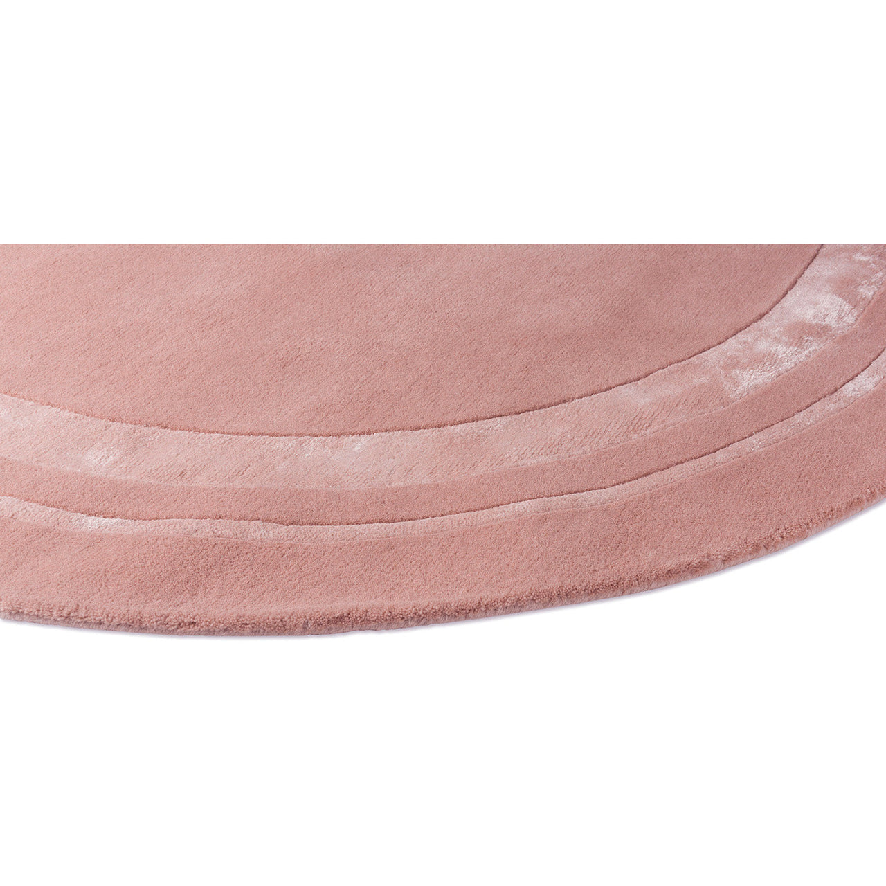 Laura Ashley Redbrook Blush 081802 Round Designer Wool Viscose Rug - Rugs Of Beauty - 3