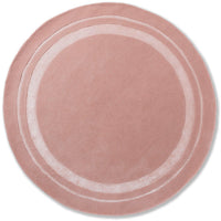 Laura Ashley Redbrook Blush 081802 Round Designer Wool Viscose Rug - Rugs Of Beauty - 1