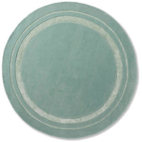 Laura Ashley Redbrook Duck Egg 081807 Round Designer Wool Viscose Rug - Rugs Of Beauty - 1