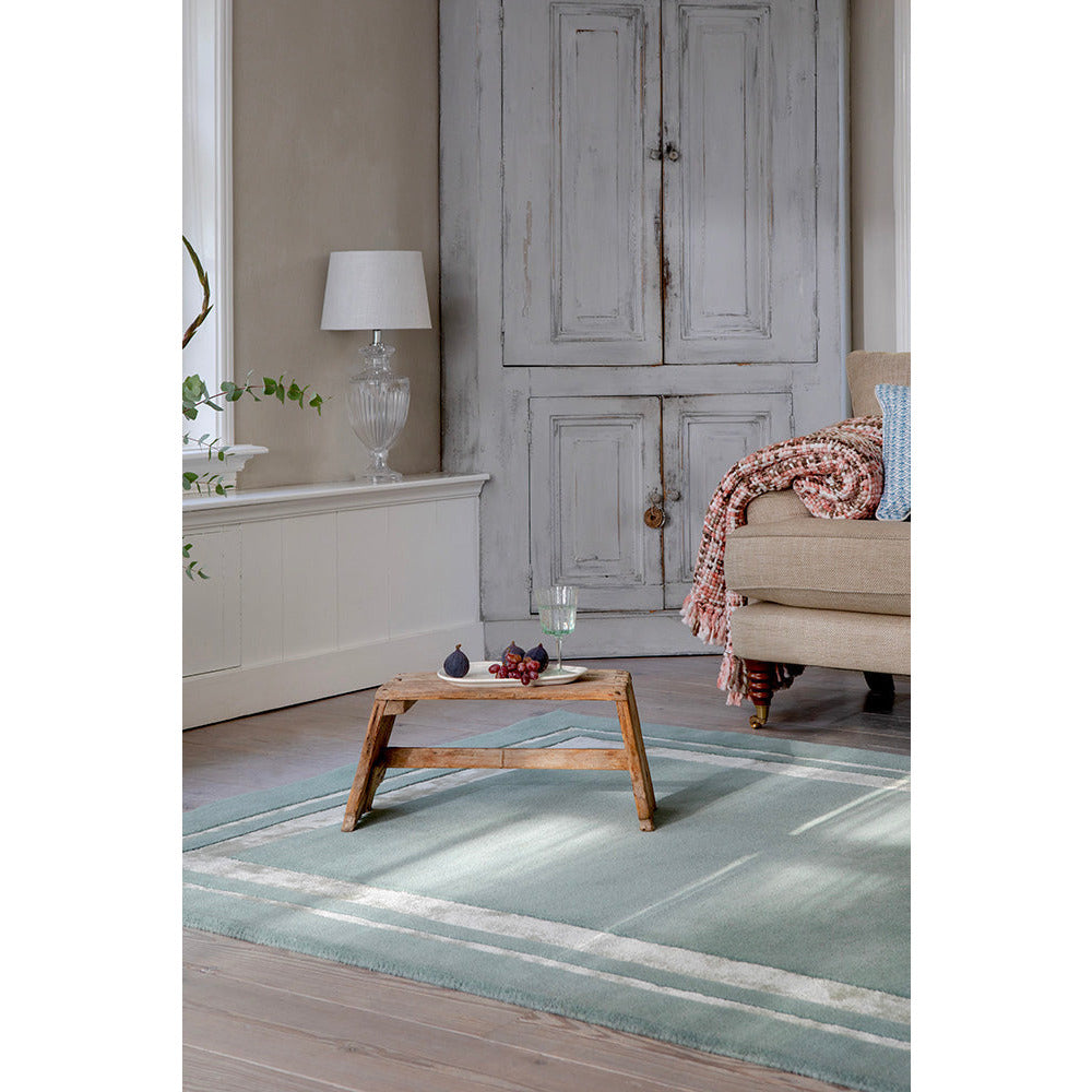 Laura Ashley Redbrook Duck Egg 081807 Designer Wool Viscose Rug - Rugs Of Beauty - 3