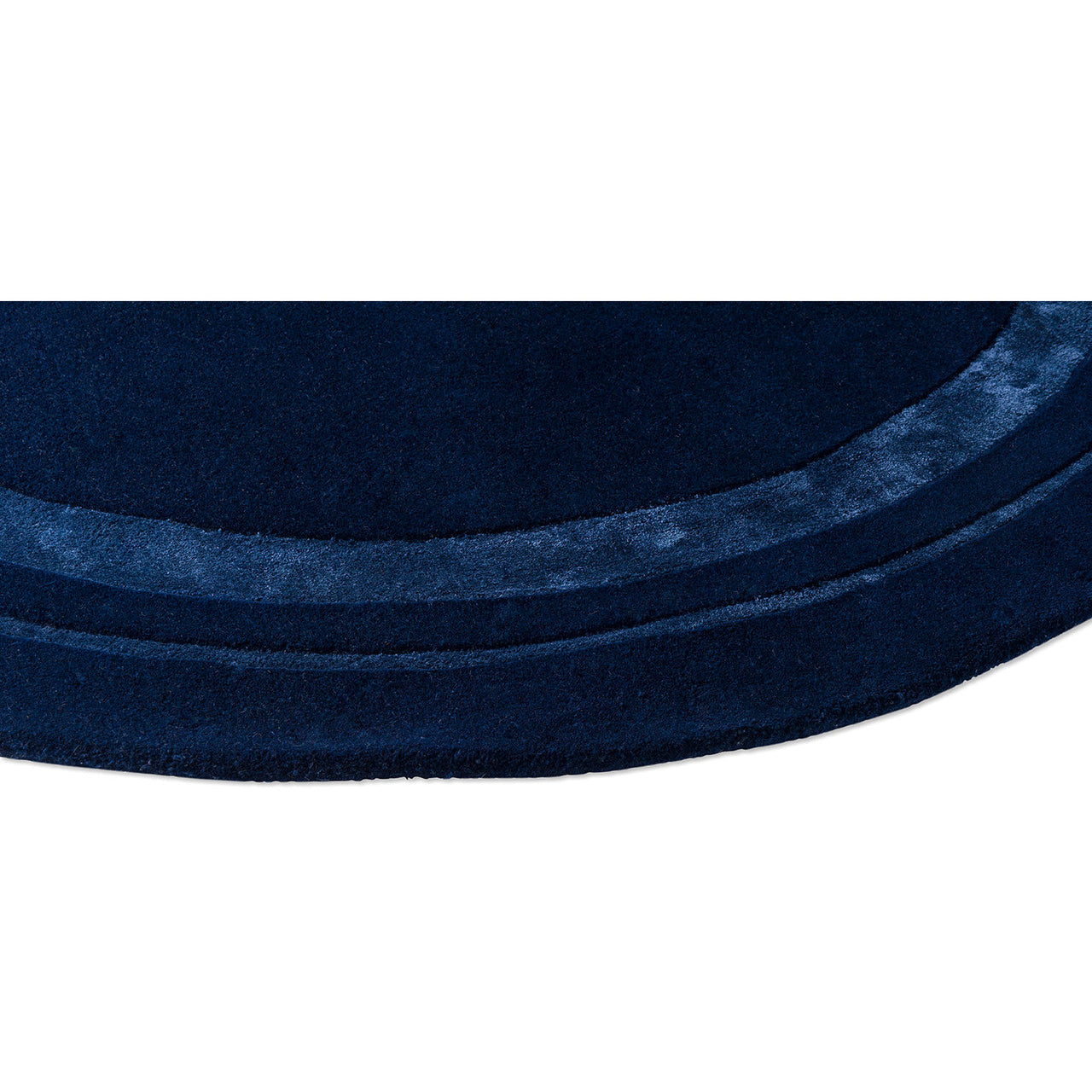Laura Ashley Redbrook Midnight Blue 081808 Round Designer Wool Viscose Rug - Rugs Of Beauty - 5