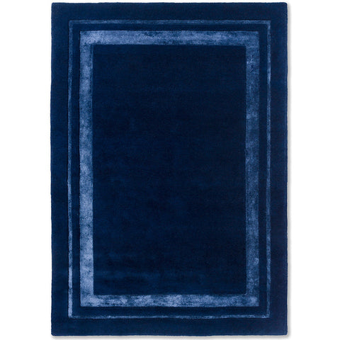Laura Ashley Redbrook Midnight Blue 081808 Designer Wool Viscose Rug - Rugs Of Beauty - 1