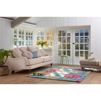 Laura Ashley Tulips China Blue 082208 Designer Wool Rug - Rugs Of Beauty - 2