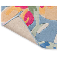 Laura Ashley Tulips China Blue 082208 Designer Wool Rug - Rugs Of Beauty - 5