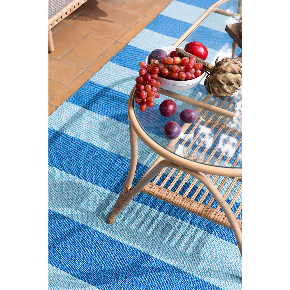 Laura Ashley Lille Sky Blue Outdoor 480008 Designer Polypropylene Rug - Rugs Of Beauty - 3