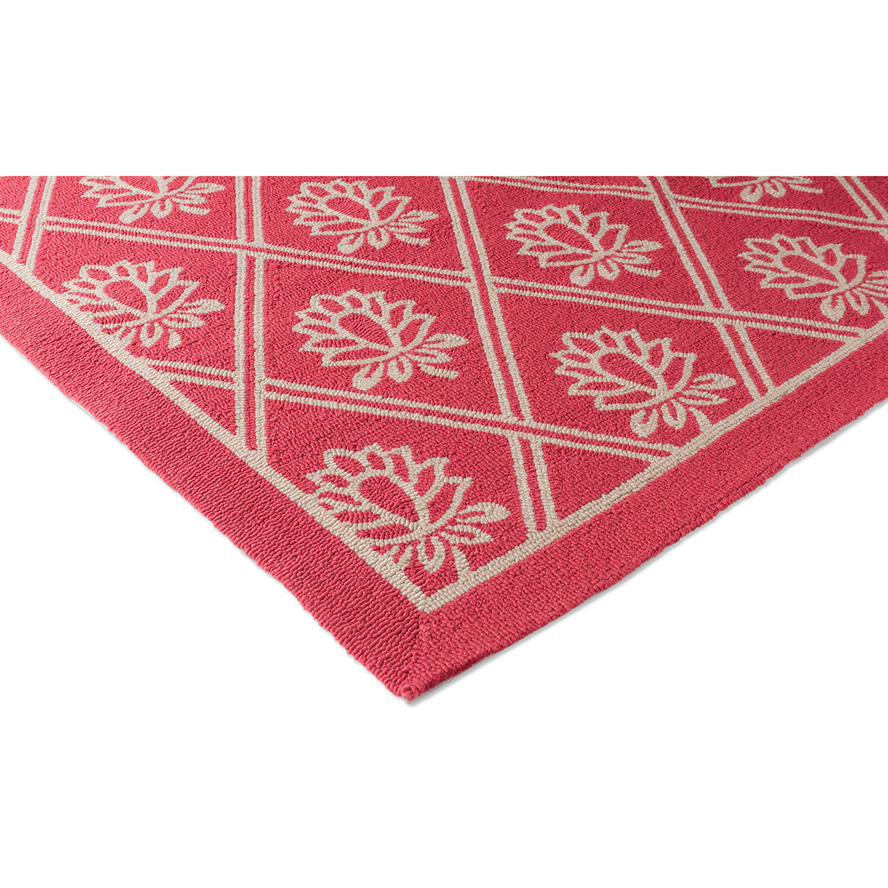 Laura Ashley Porchester Poppy Red Outdoor 480200 Designer Polypropylene Rug - Rugs Of Beauty - 5
