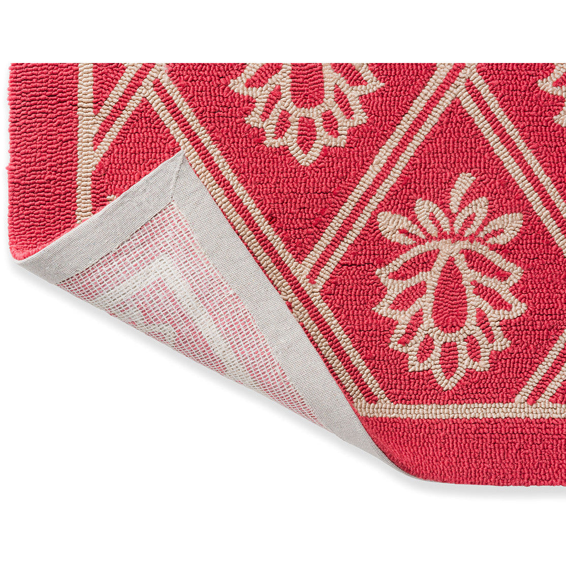 Laura Ashley Porchester Poppy Red Outdoor 480200 Designer Polypropylene Rug - Rugs Of Beauty - 6