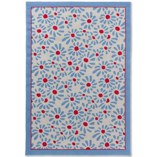 Laura Ashley Thorncliff Sky Blue Outdoor 480308 Designer Polypropylene Rug - Rugs Of Beauty - 1