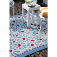 Laura Ashley Thorncliff Sky Blue Outdoor 480308 Designer Polypropylene Rug - Rugs Of Beauty - 3