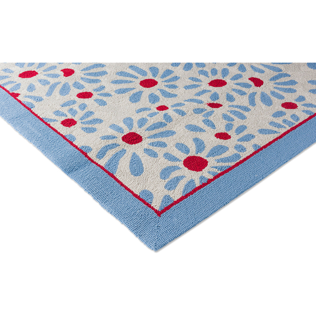 Laura Ashley Thorncliff Sky Blue Outdoor 480308 Designer Polypropylene Rug - Rugs Of Beauty - 5
