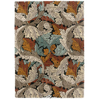 Morris & Co Acanthus Forest 126900 Designer Wool Viscose Rug - Rugs Of Beauty - 1