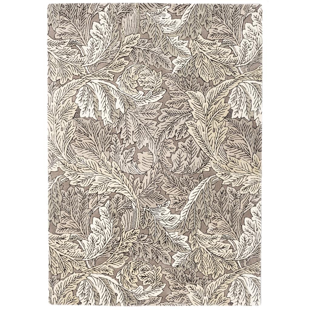 Morris & Co Acanthus Mole 126904 Designer Wool Viscose Rug - Rugs Of Beauty - 1