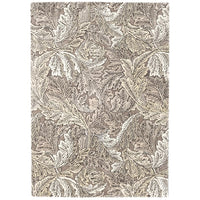 Morris & Co Acanthus Mole 126904 Designer Wool Viscose Rug - Rugs Of Beauty - 1