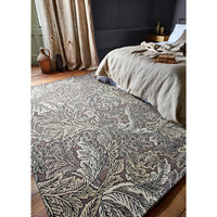 Morris & Co Acanthus Mole 126904 Designer Wool Viscose Rug - Rugs Of Beauty - 3