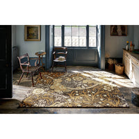 Morris & Co Seaweed Mustard 127006 Designer Wool Viscose Rug - Rugs Of Beauty - 2
