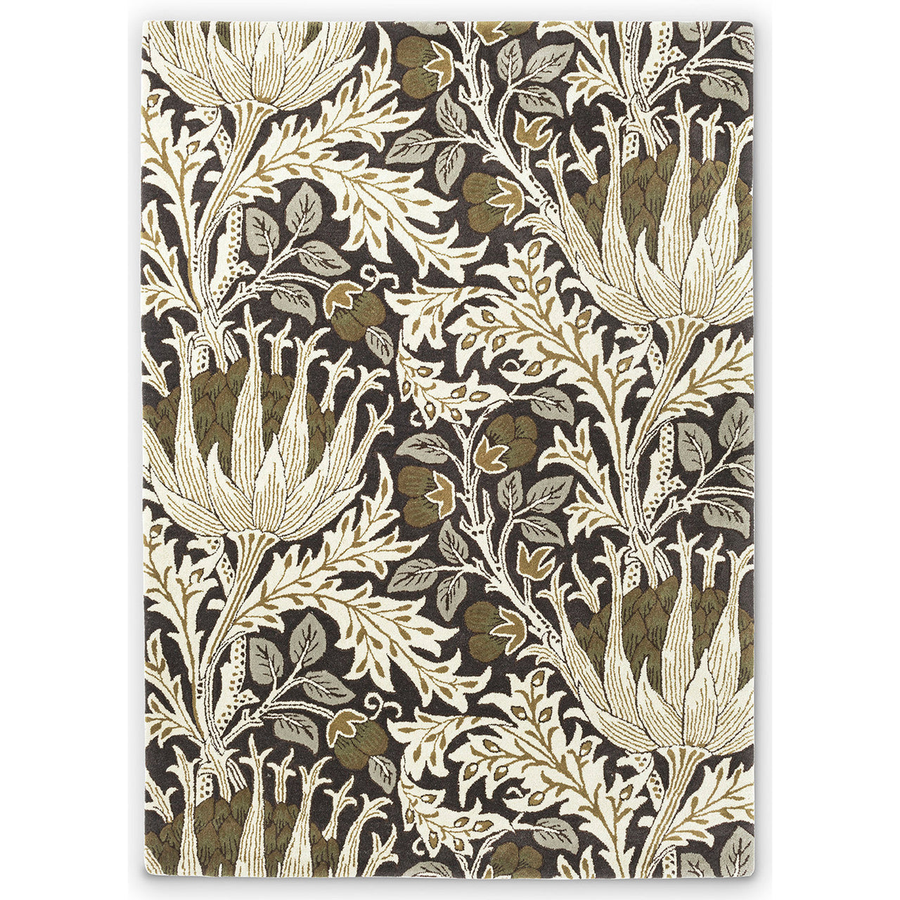 Morris & Co Artichoke Mustard 127105 Designer Wool Rug - Rugs Of Beauty - 1