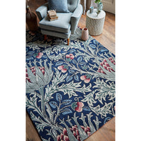 Morris & Co Artichoke Mineral 127108 Designer Wool Rug - Rugs Of Beauty - 3