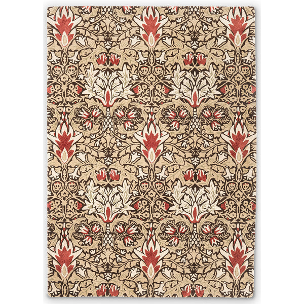 Morris & Co Snakeshead Spice 127200 Designer Wool Viscose Rug - Rugs Of Beauty - 1