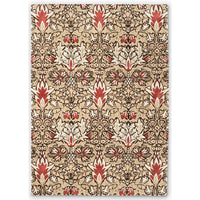 Morris & Co Snakeshead Spice 127200 Designer Wool Viscose Rug - Rugs Of Beauty - 1