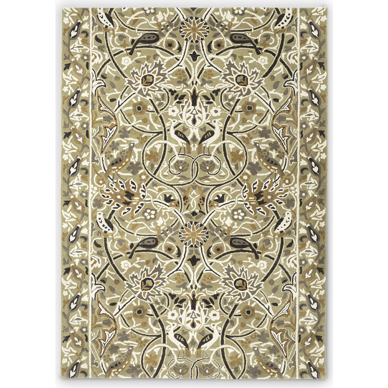 Morris & Co Bullerswood Stone 127301 Designer Wool Rug