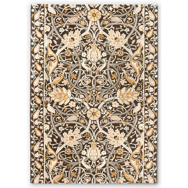 Morris & Co Bullerswood Mustard 127305 Designer Wool Rug - Rugs Of Beauty - 1
