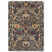 Morris & Co Bullerswood Indigo 127308 Designer Wool Rug - Rugs Of Beauty - 1