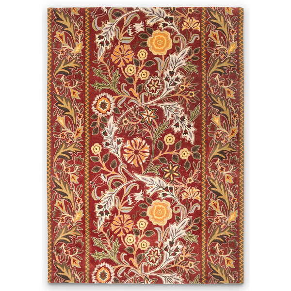 Morris & Co Wilhelmina Russet 127400 Designer Wool Rug - Rugs Of Beauty - 1