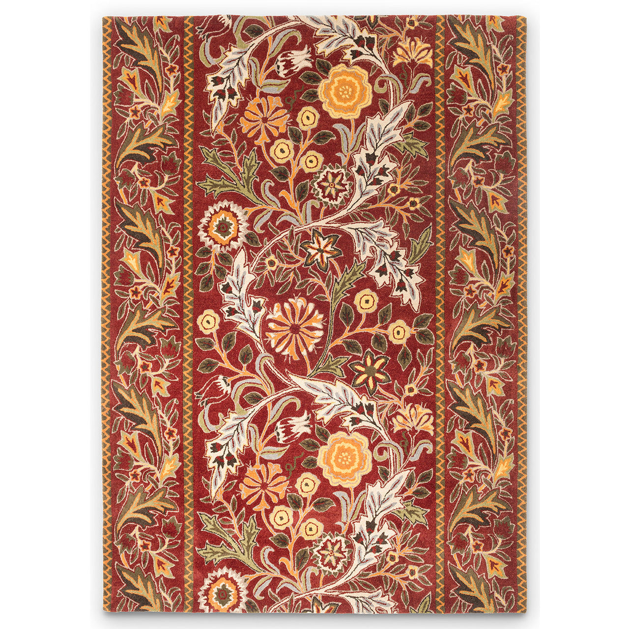 Morris & Co Wilhelmina Russet 127400 Designer Wool Rug - Rugs Of Beauty - 1